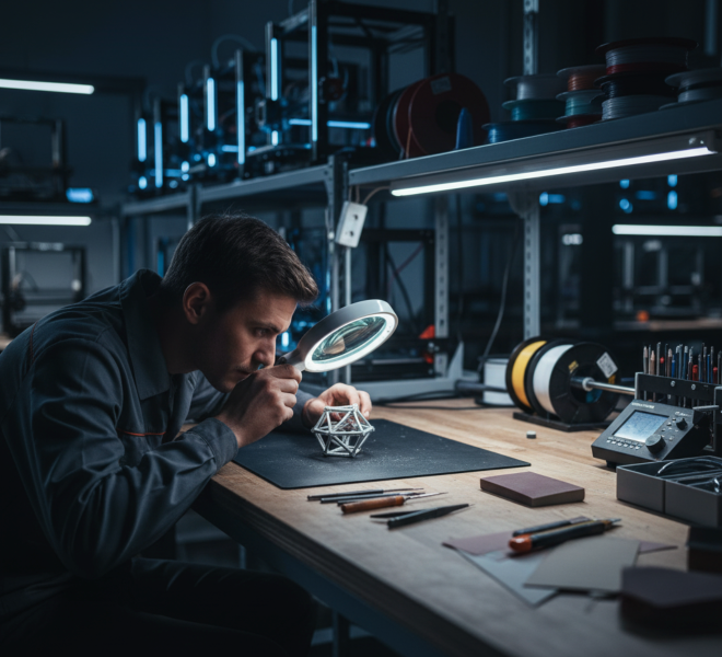 Quality control and inspection processes for 3D printed parts