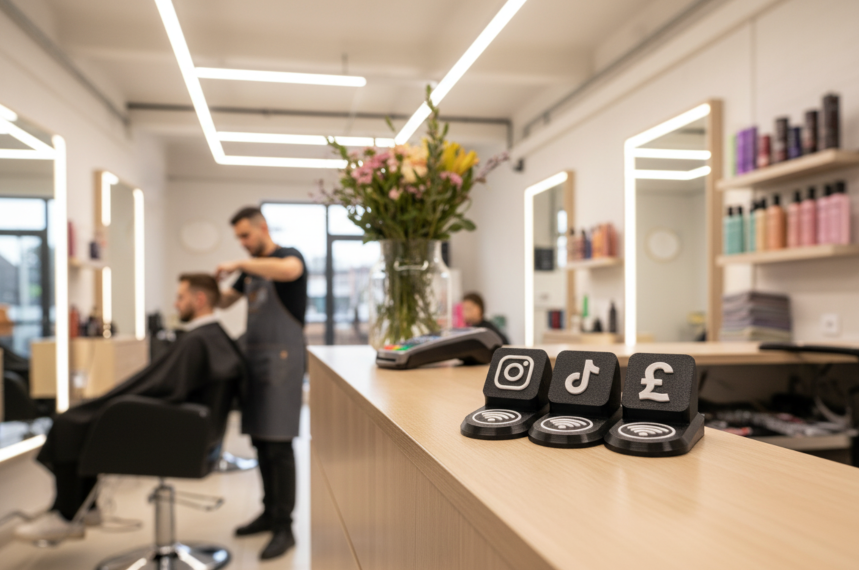 Standing NFC display